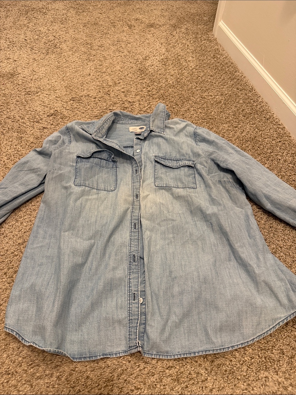 Old Navy Light Blue Classic Denim Shirt